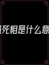 凤凰死相是什么意思