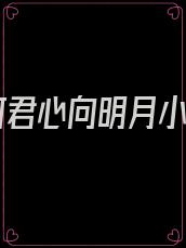 奈何君心向明月小说