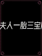 离婚后,夫人一胎三宝周总求复婚9.4